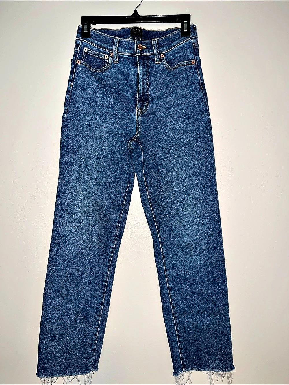 J.Crew Stovepipe Jean Straight Leg Jeans in Blue Waist 26